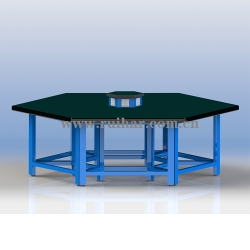 乌鲁木齐六角工作台/银川六角工作桌