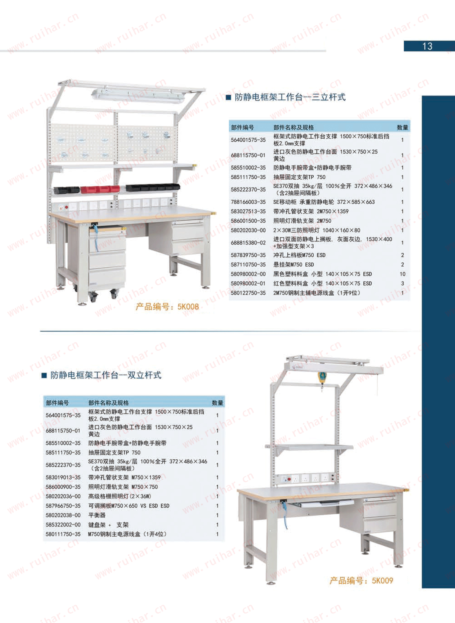 固定式防静电式作台，SEG-04-A，SEG-04-B，SEG-04-C，SEG-04-D,森亿