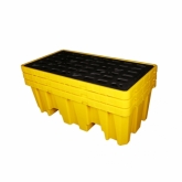 化学品|油品|聚乙烯两桶防盛漏托盘（加高款）