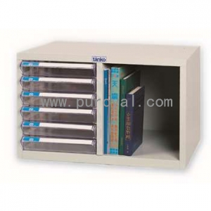 桌上型塑料抽屉文件柜A4双排，A4G-206P