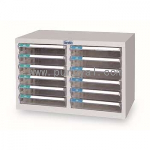 桌上型塑料抽屉文件柜A4双排，A4G-212