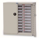 落地型带门塑料抽屉文件柜，A4H-330D