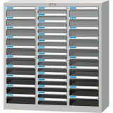 落地型塑料抽屉文件柜B4三排，B4HG-32015