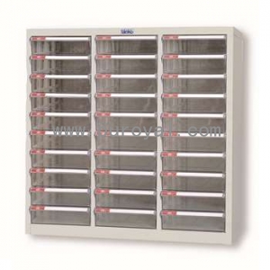 落地型塑料抽屉文件柜A4三排，A4H-330